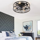 18-inch  Vintage Caged Ceiling Fan Light (Bulb Not Included) - view 2