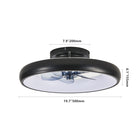 20-inch Black LED Ceiling Fan Light - view 6