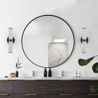 Modern Marble-Effect Wall Sconces -Set of 2 - view 1
