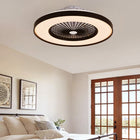 23-inch Black and White Ceiling Fan Light with LED RGB - view 1