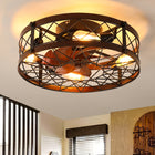 20-Inch Caged Ceiling Fan with Light - view 1