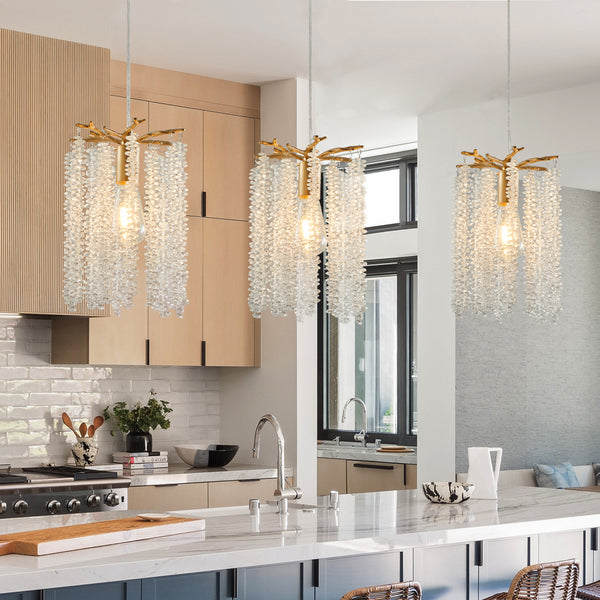 Luxury 3-Pack Crystal Pendant Lights
