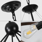 8-Light Retro Farmhouse Chandelier (No Bulbs) - view 6