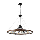 8-Light Retro Farmhouse Chandelier (No Bulbs) - view 8