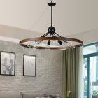 8-Light Retro Farmhouse Chandelier (No Bulbs) - view 4