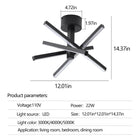 LED Semi Flush Mount Ceiling lamp - view 8