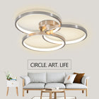 Three-Ring Contemporary LED Ceiling Lamp -Modern Elegance & Soft Illumination - view 4