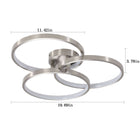 Three-Ring Contemporary LED Ceiling Lamp -Modern Elegance & Soft Illumination - view 7
