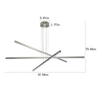 Pendant Lighting Fixture in Silver Integrated LED - view 8
