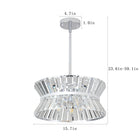 Modern Crystal Chandelier -Elegant Round Design - view 4