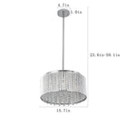 Silver LED Pendant Lighting -Contemporary Elegance & Efficient Illumination - view 6