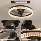19.7In Minimalist Ring LED Ceiling Fan -Modern Comfort & Style - view 2
