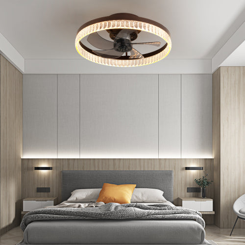 19.7In Minimalist Ring LED Ceiling Fan -Modern Comfort & Style