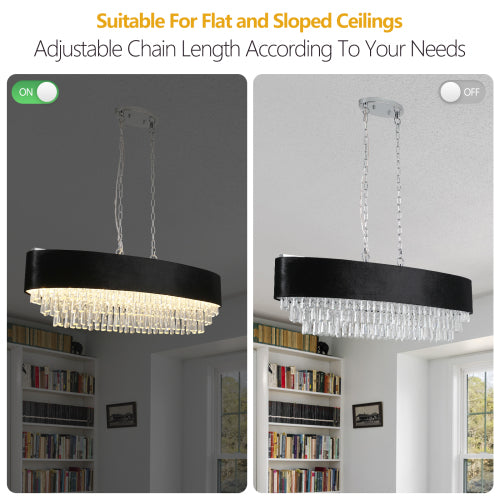 Modern Crystal Chandelier -Sleek Luxury Illumination