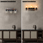 Rustic Vanity Light, Industrial Bathroom Wall Sconce  (No Bulbs) - view 4