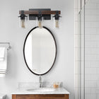 Rustic Vanity Light, Industrial Bathroom Wall Sconce  (No Bulbs) - view 3