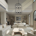 8-Light Lantern Tiered Chandelier - view 2