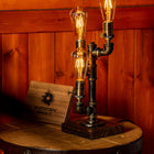 Lámpara de tubo ajustable vintage hecha a mano Steampunk Shadow, luces navideñas - view 1