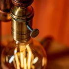 Lámpara de tubo ajustable vintage hecha a mano Steampunk Aurora - view 5