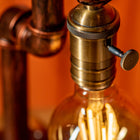 Lámpara de tubo ajustable vintage hecha a mano Steampunk Aurora - view 6
