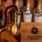 Lámpara de tubo ajustable vintage hecha a mano Steampunk Aurora - view 8