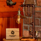 Lámpara de tubo ajustable vintage hecha a mano Steampunk Dream con luces navideñas - view 4