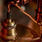 Lámpara de tubo ajustable vintage hecha a mano Steampunk Dream con luces navideñas - view 5