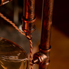 Lámpara de tubo ajustable vintage hecha a mano Steampunk Dream con luces navideñas - view 6