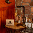 Lámpara de tubo ajustable vintage hecha a mano Steampunk Dream con luces navideñas - view 1