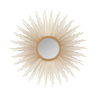 Sunburst Metal Wall Accent Mirror, Gold - view 4