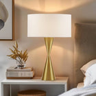 Gold Hourglass Metal Table Lamp - view 2
