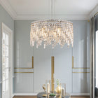 Luxurious Silver Crystal Chandelier -Timeless Elegance & Modern Glamour - view 2