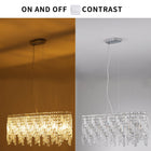 Silver Elegant Oval Crystal Chandelier -Modern Luxury & Radiant Brilliance - view 7