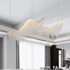 36.2-inch Dangling Wave Crystal Chandeliers - view 3