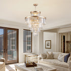 Golden Luxury Crystal Chandelier -Modern Ceiling Light Fixture - view 3