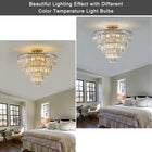 Gold Crystal Chandelier -Luxury 5-Tier Ceiling Light Fixture - view 3