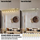 Modern Oval Crystal Chandelier -Luxury Champagne Gold Ceiling Fixture - view 8