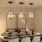Modern Crystal Pendant Lights -Set of 3 Adjustable Ceiling Fixtures - view 3