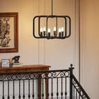 Black 6-Light Pendant Light Chandelier - view 2