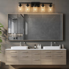 Modern Black  Bathroom Vanity Light Fixture (No Bulbs) - view 4