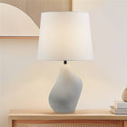 Asymmetrical Ombre Grey Ceramic Table Lamp, Grey - view 2