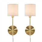 [Set of 2] Wall Light Sconce, Gold Base - view 5