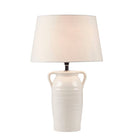 Ceramic Table Lamp Vase Style with Handles, White - view 3