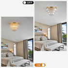Gold Crystal Chandelier -Contemporary Luxury Ceiling Light Fixture - view 4