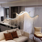 36.2-inch Dangling Wave Crystal Chandeliers - view 4