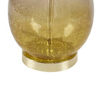 [Set of 2] Gold Glass Base Black Table Lamp - view 4