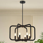 Black 6-Light Pendant Light Chandelier - view 1