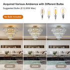 Gold Crystal Chandelier -Luxury 5-Tier Ceiling Light Fixture - view 5
