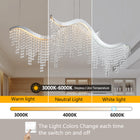 36.2-inch Dangling Wave Crystal Chandeliers - view 5