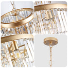 Golden Luxury Crystal Chandelier -Modern Ceiling Light Fixture - view 6